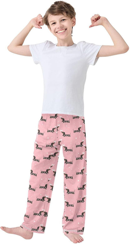 Pajama Pants Dachshund Lounge Pants Soft Pajama Bottoms with Pockets, M