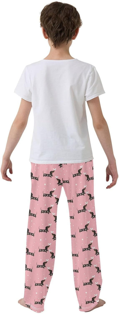 Pajama Pants Dachshund Lounge Pants Soft Pajama Bottoms with Pockets, M