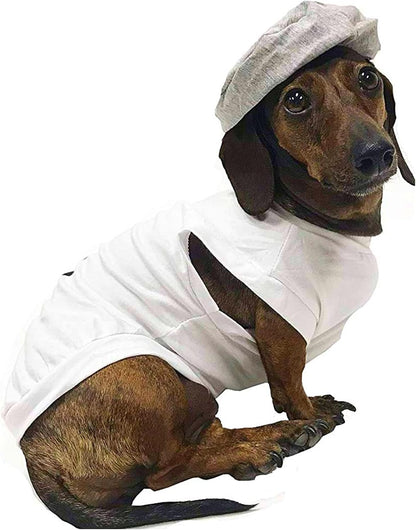 Salt & Pepper Dog Costume (Salt, Small)
